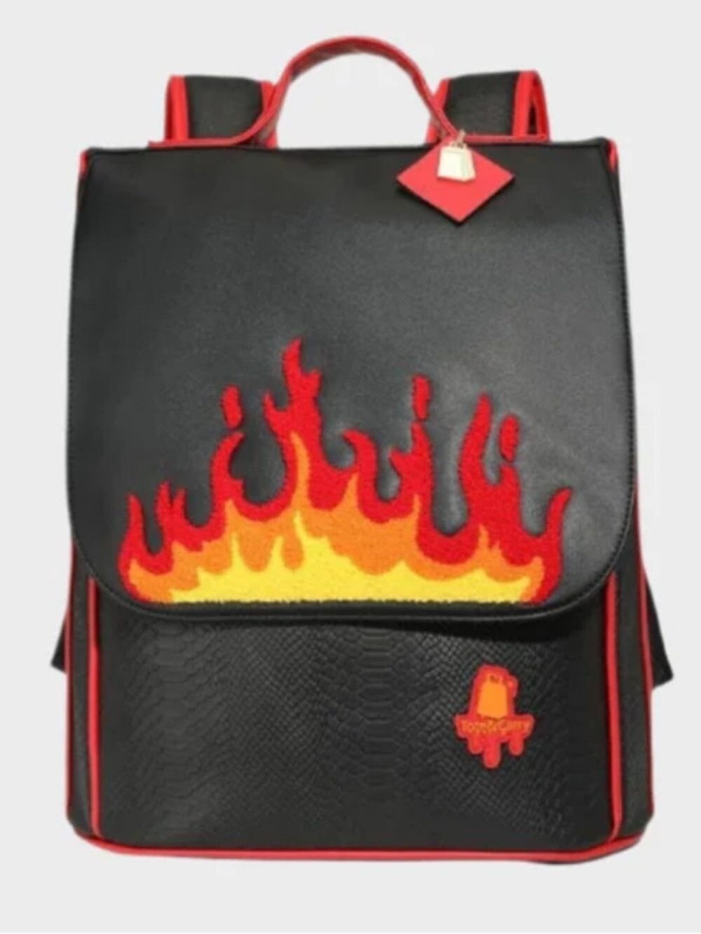 TOTE & CARRY EXCLUSIVE RED FIRE BACKPACK
